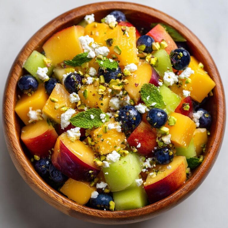 Blueberry Peach Feta Salad Recipe