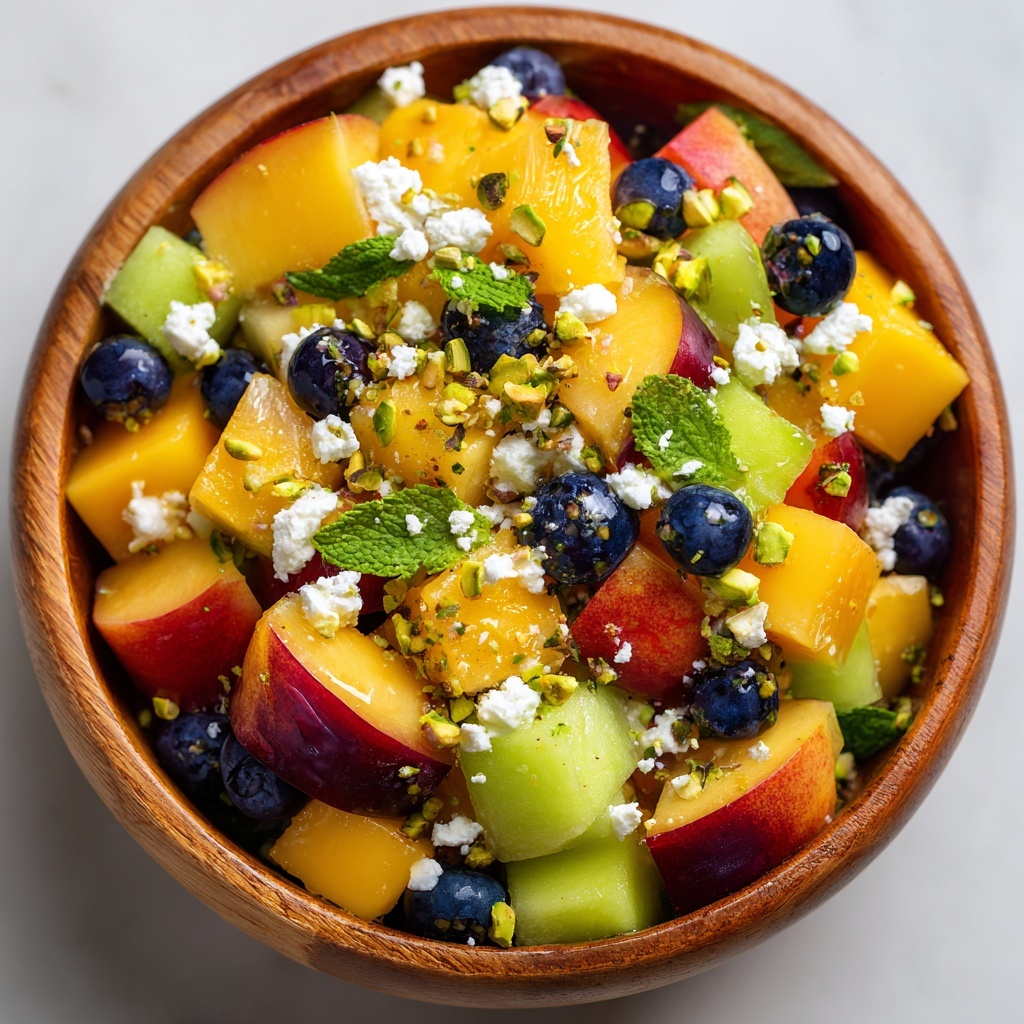 Blueberry Peach Feta Salad Recipe - Recipe Image