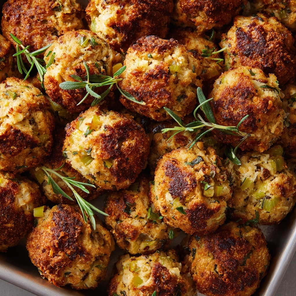 Turkey Stuffing Balls Recipe - Recipe Image