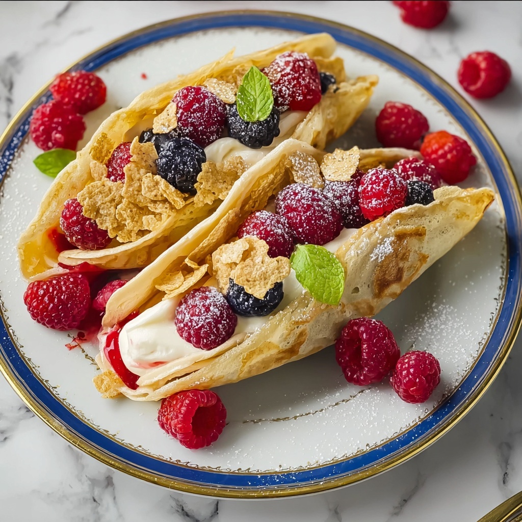 Berrylicious Cheesecake Tacos Recipe - Recipe Image
