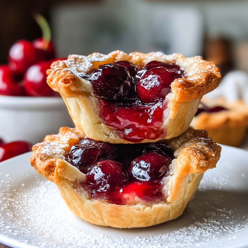 Mini Cherry Pies Recipe - Recipe Image