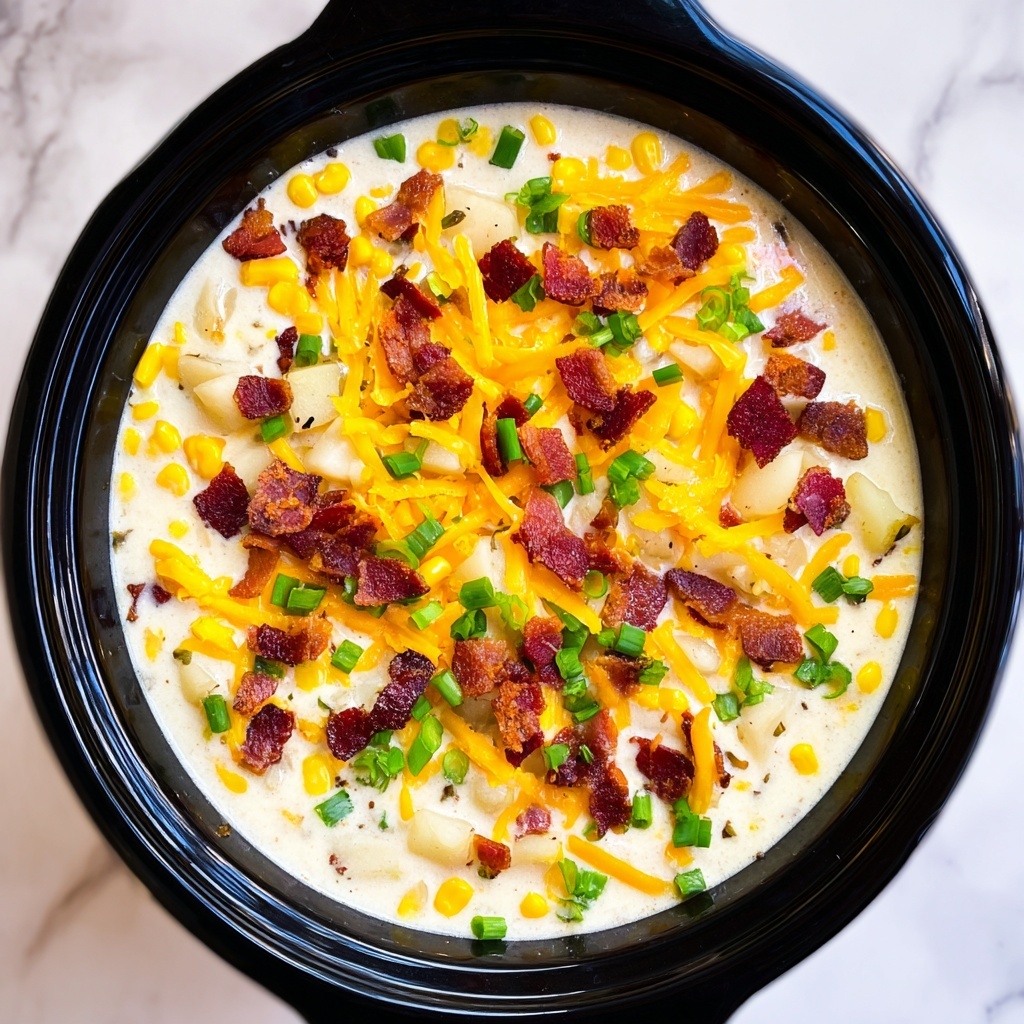 Creamy Chicken Corn Chowder with Bacon and Cheddar Recipe - Recipe Image