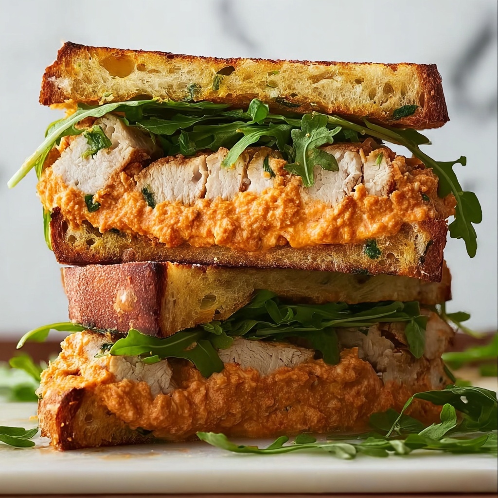 Crunchy Chicken Romesco Sandwich for Ultimate Summer Flavor Recipe - Recipe Image