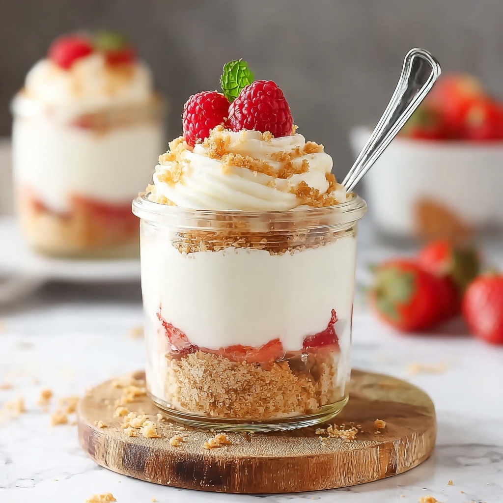 High Protein Cheesecake Jars Recipe - Recipe Image