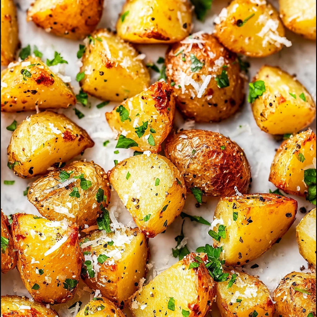 Parmesan Garlic Roasted Potatoes Recipe - Recipe Image