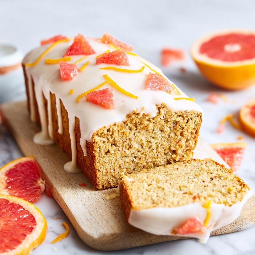 Moist Vegan Grapefruit Loaf Cake Recipe - Recipe Image