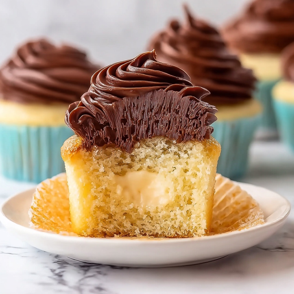 Boston Cream Pie Cupcakes Recipe - Recipe Image