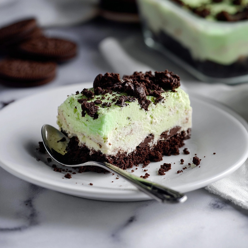 Pistachio Oreo Ice Cream Dessert Recipe - Recipe Image