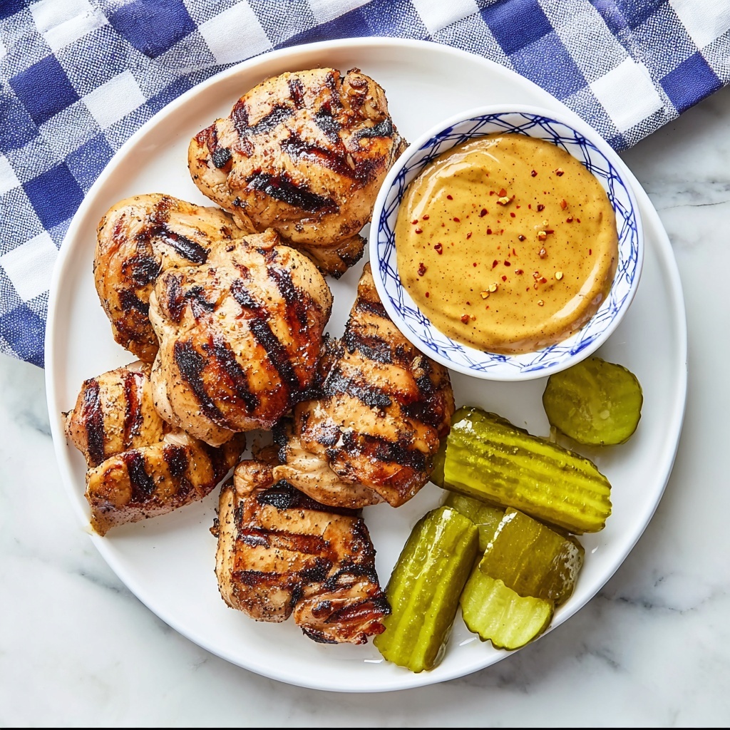 Pickle Brined Grilled Chicken Thighs Recipe - Recipe Image