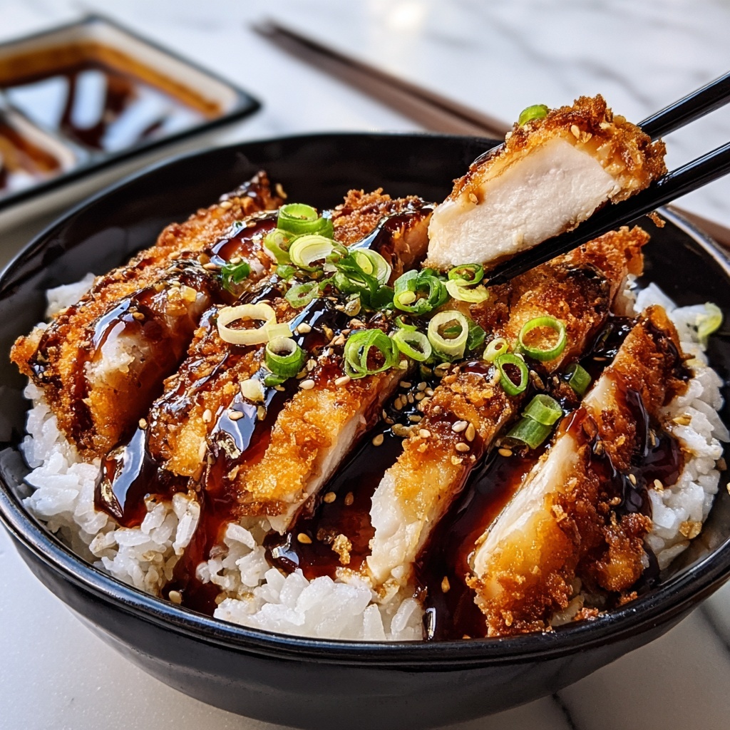 Japanese Katsu Bowls with Tonkatsu Sauce Recipe - Recipe Image
