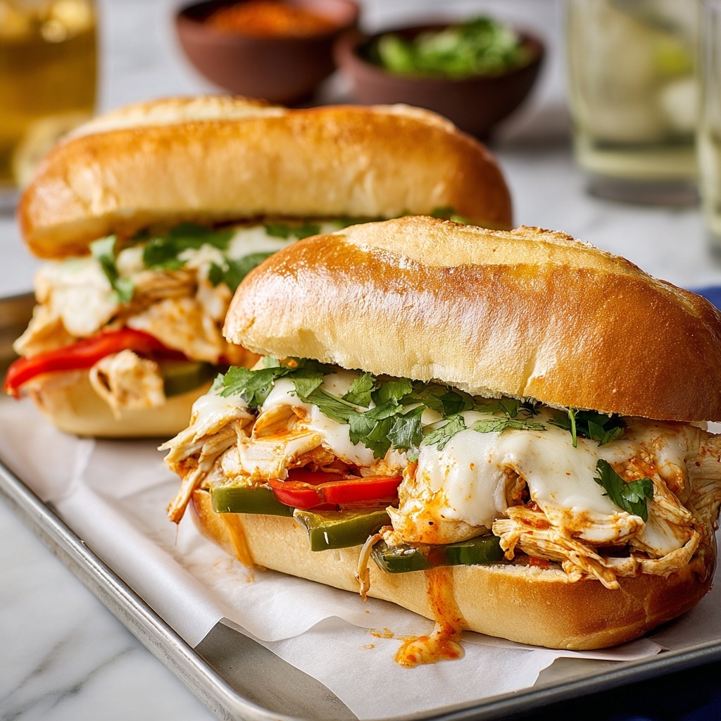 Slow Cooker Chicken Philly Sandwiches Recipe - Recipe Image