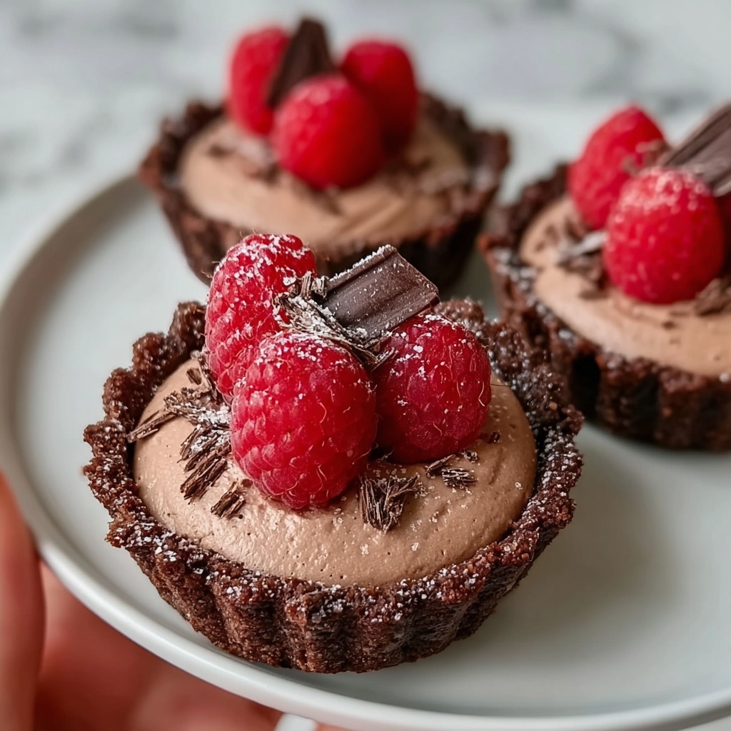 No Bake Raspberry Chocolate Mousse Cups Recipe - Recipe Image
