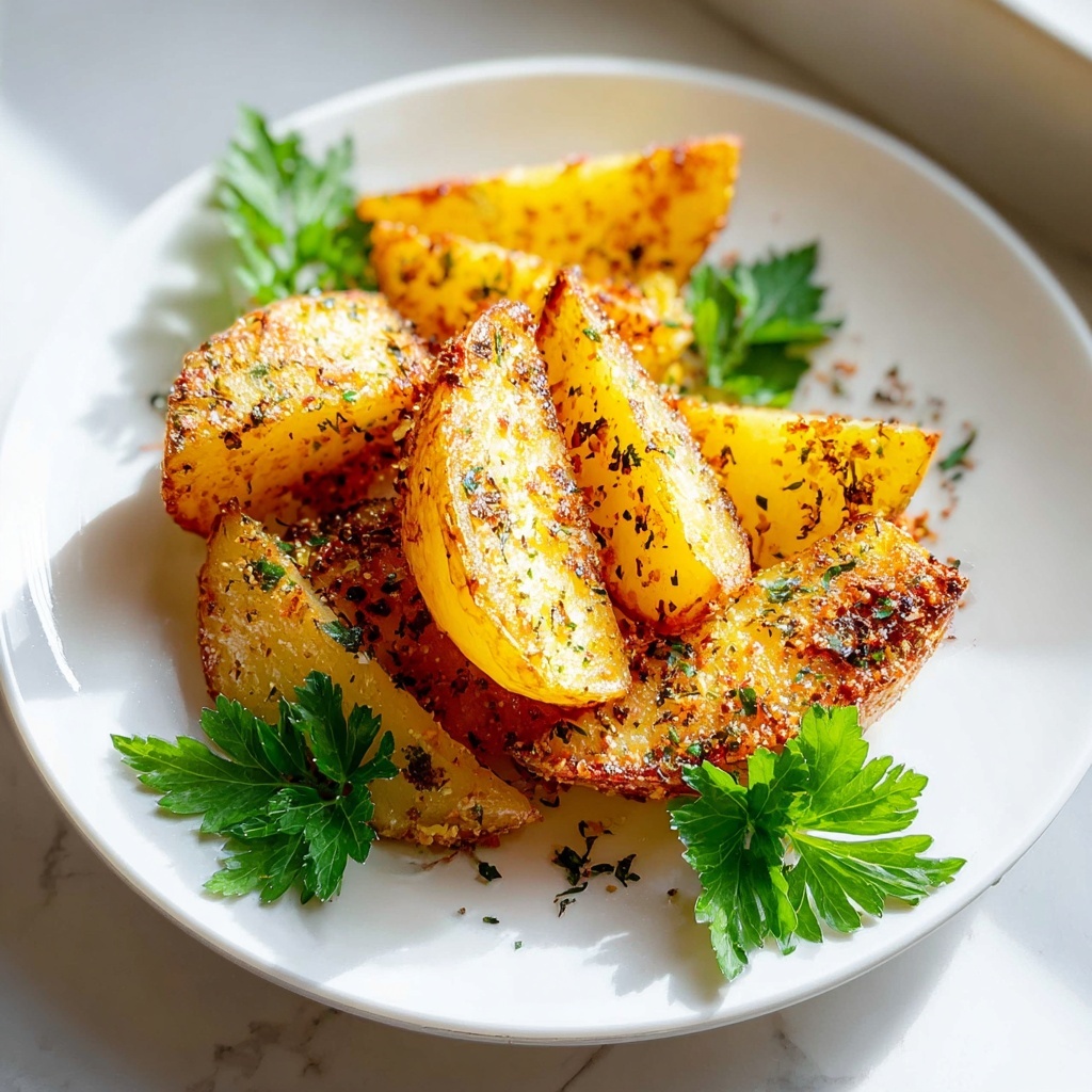 Authentic Greek Potatoes Recipe: Crispy Lemon Perfection Recipe - Recipe Image