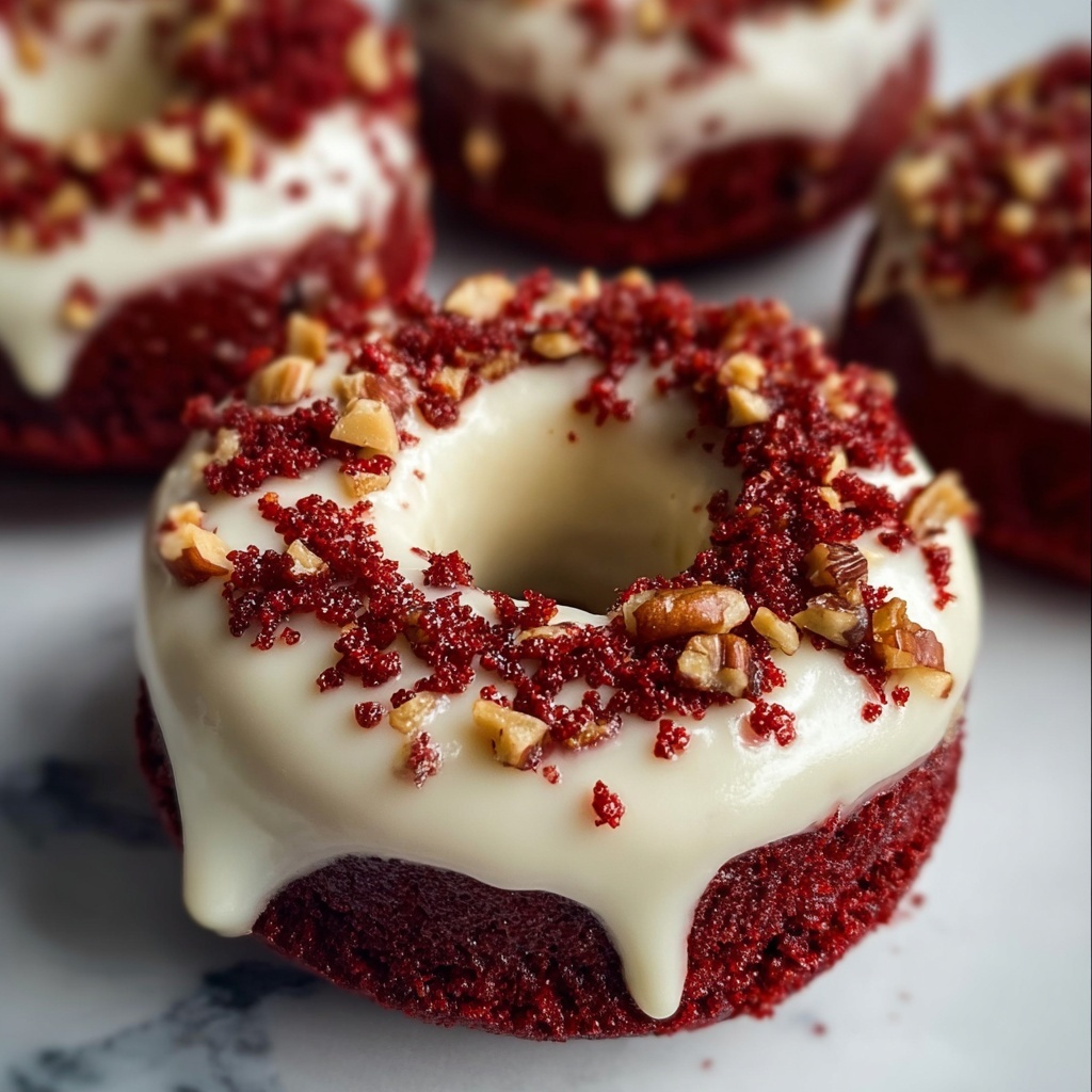 Keto Red Velvet Doughnuts Recipe - Recipe Image
