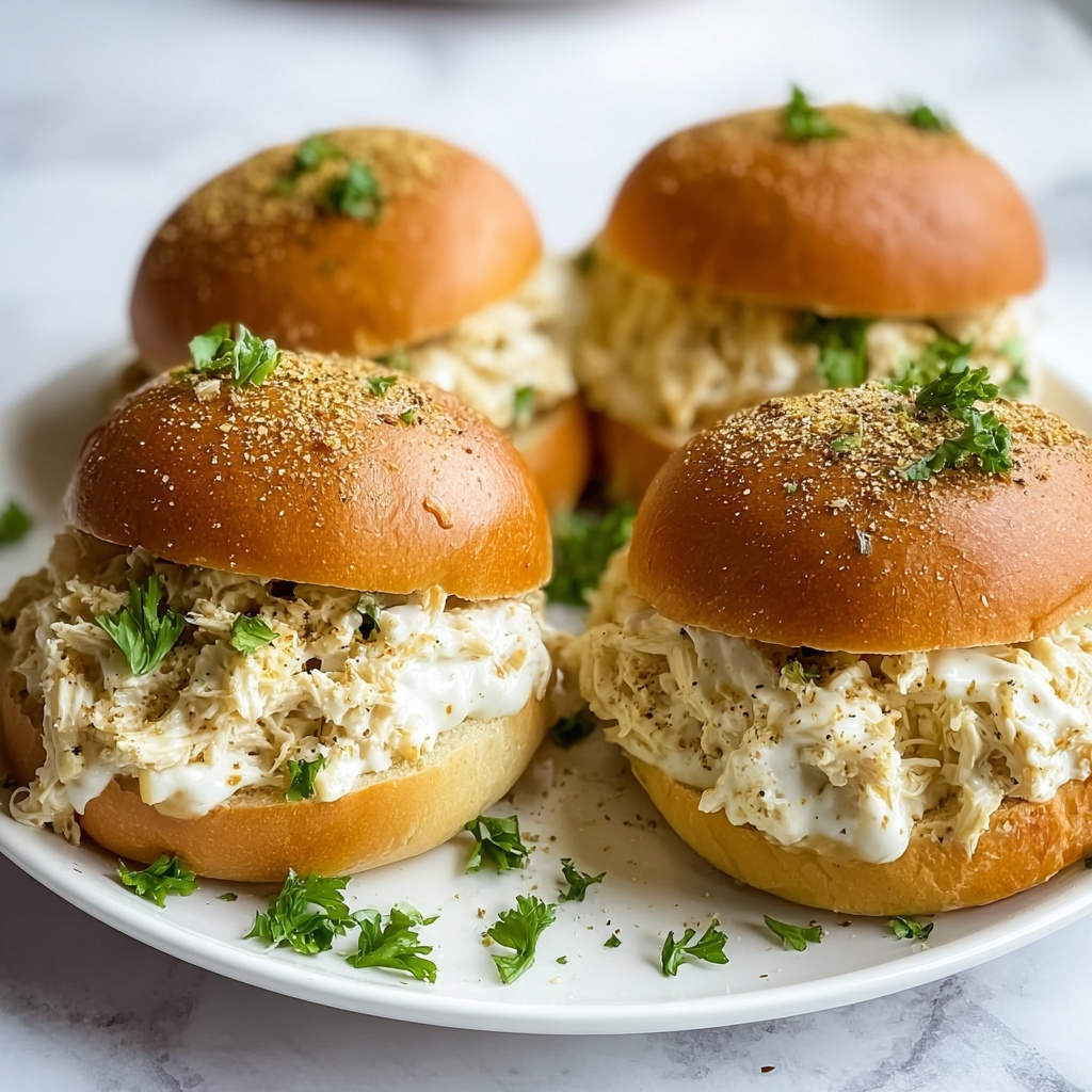 Chicken Alfredo Sloppy Joes Recipe - Recipe Image