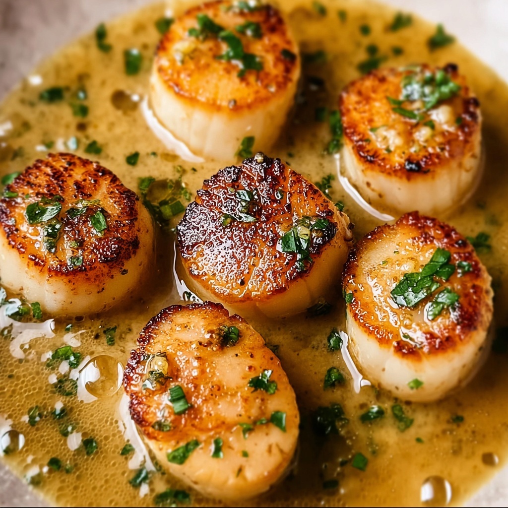 Lemon Garlic Seared Scallops Recipe - Recipe Image