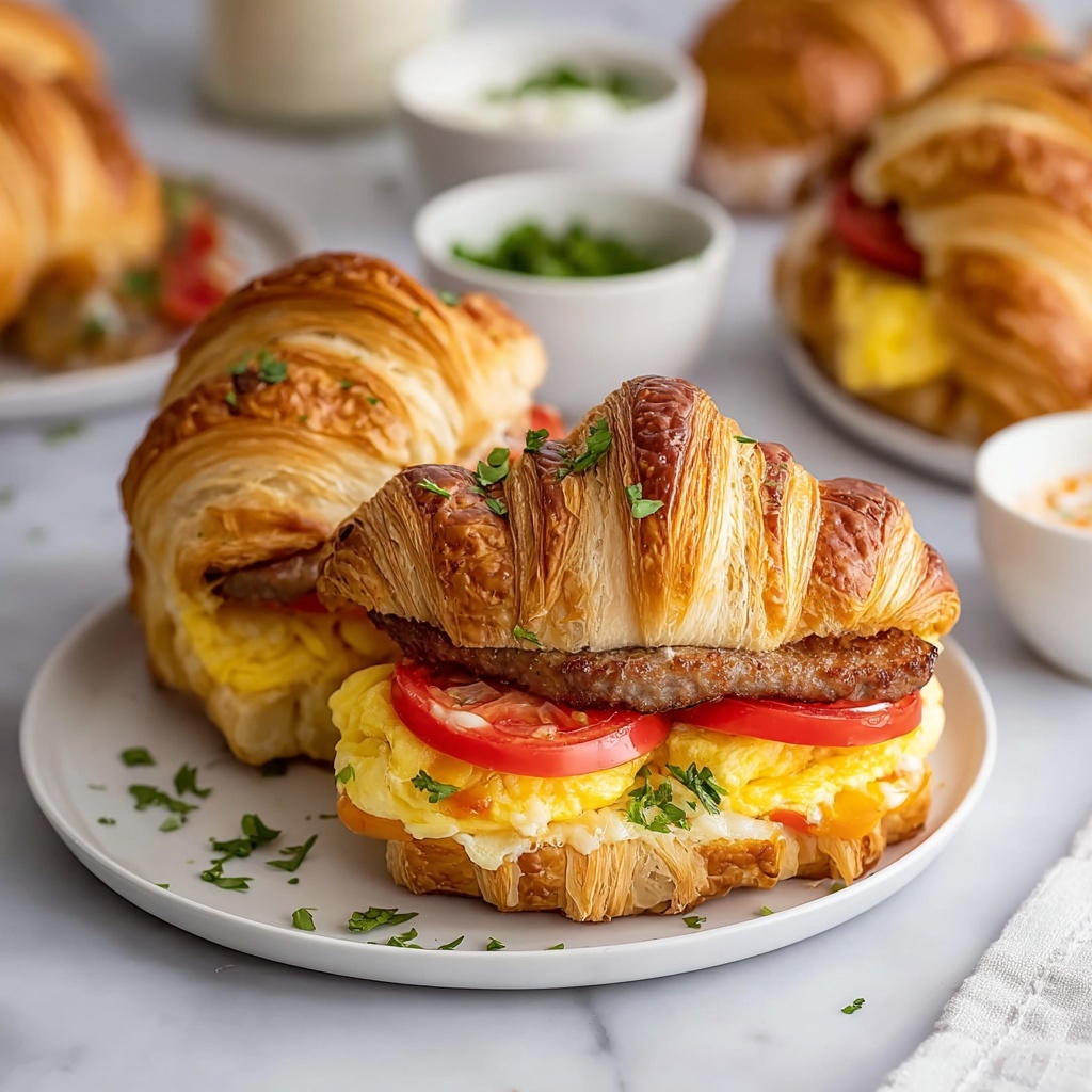 Irresistible Croissant Breakfast Sandwiches for a Cozy Morning Recipe - Recipe Image