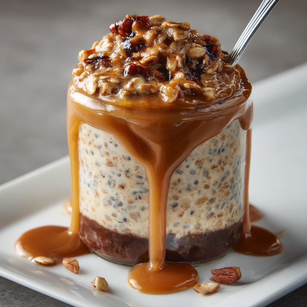 Caramel Macchiato Overnight Oats Recipe - Recipe Image