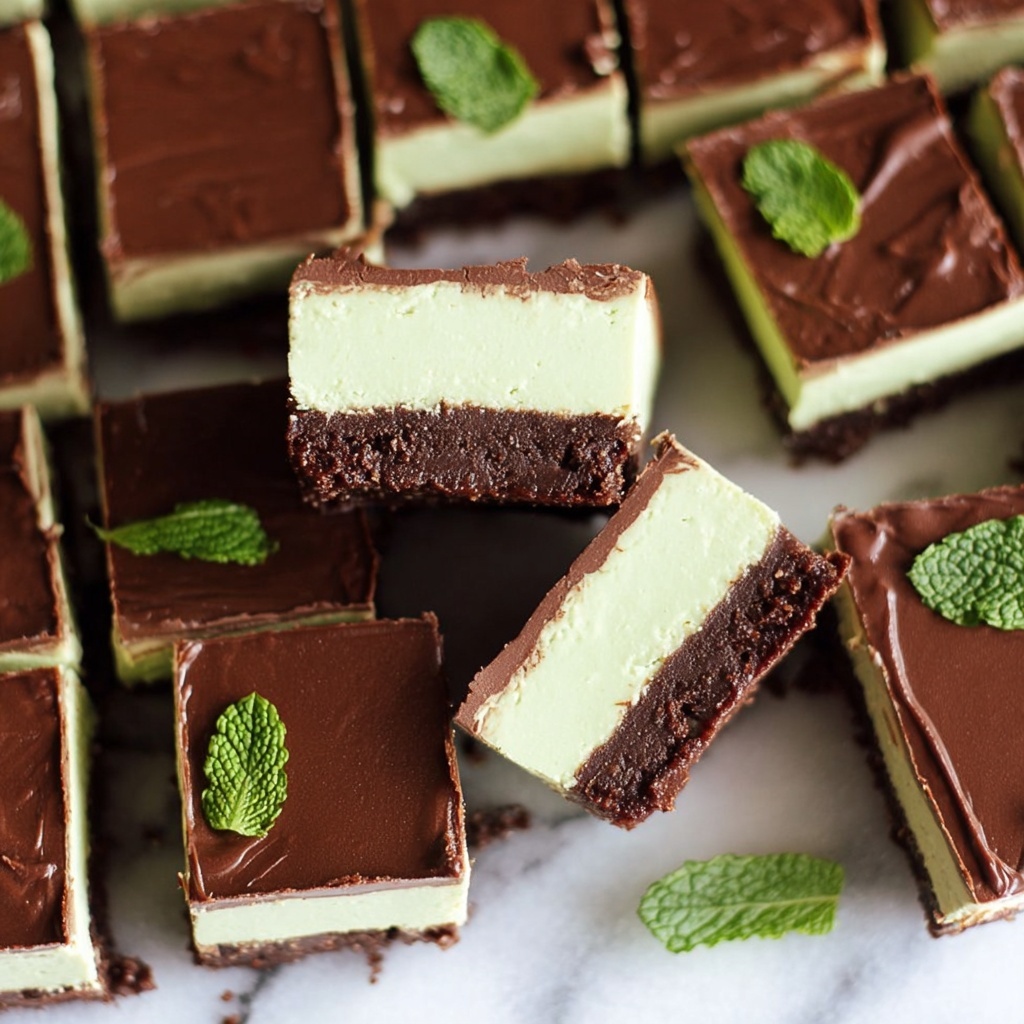 Vegan Mint Chocolate Slice Recipe - Recipe Image