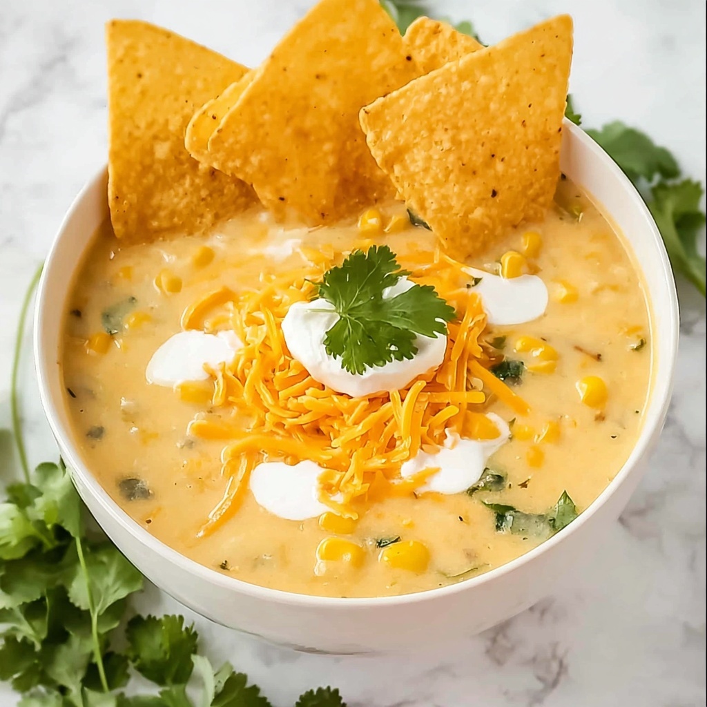 Creamy Green Enchilada Chicken Soup Recipe - Recipe Image