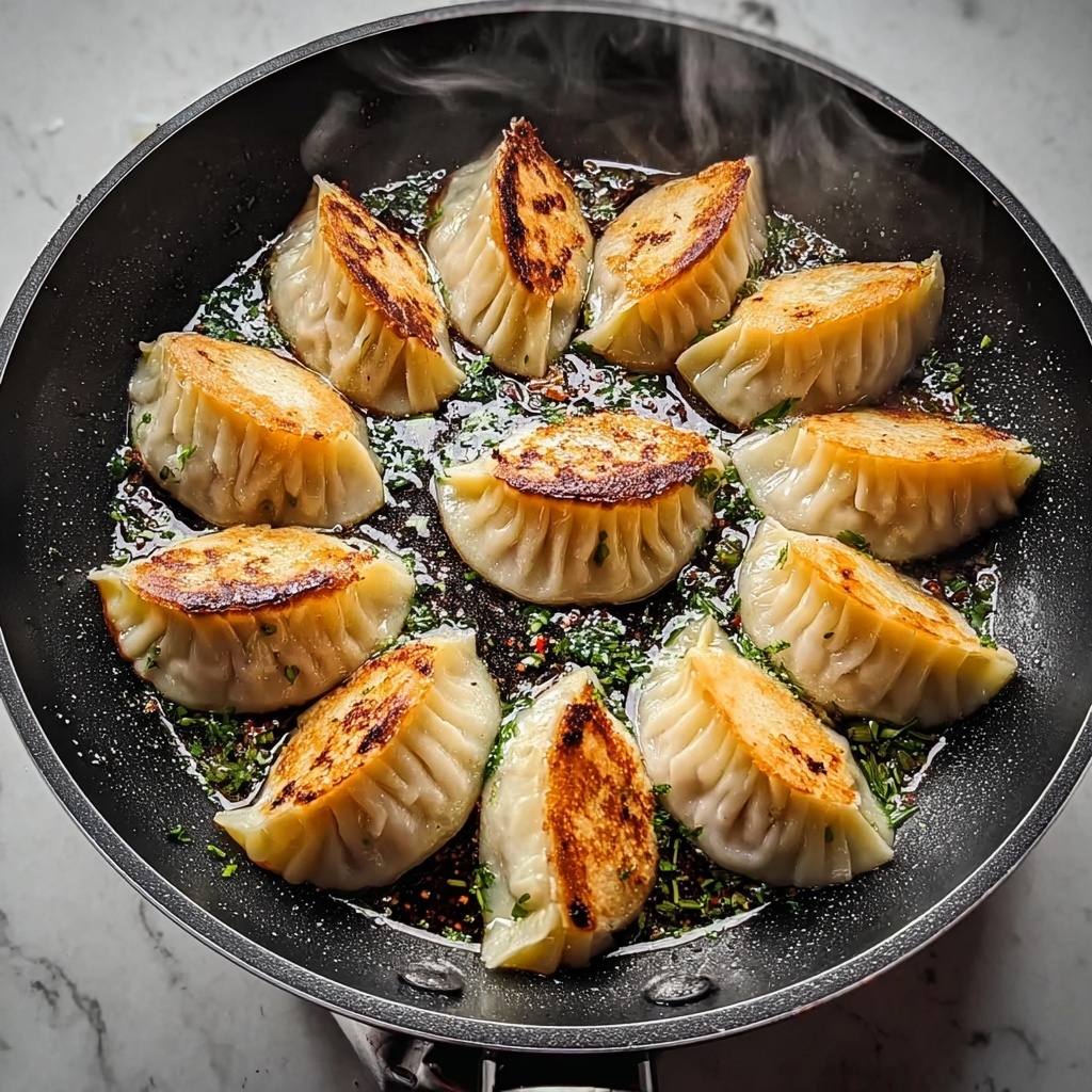 Crispy Pan-Fried Dumplings with Your Favorite Filling Recipe - Recipe Image