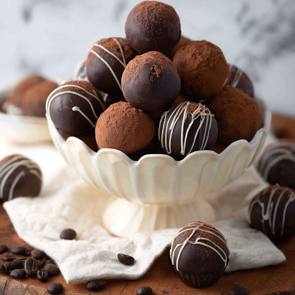 Dark Chocolate Coffee Truffles Recipe - Recipe Image