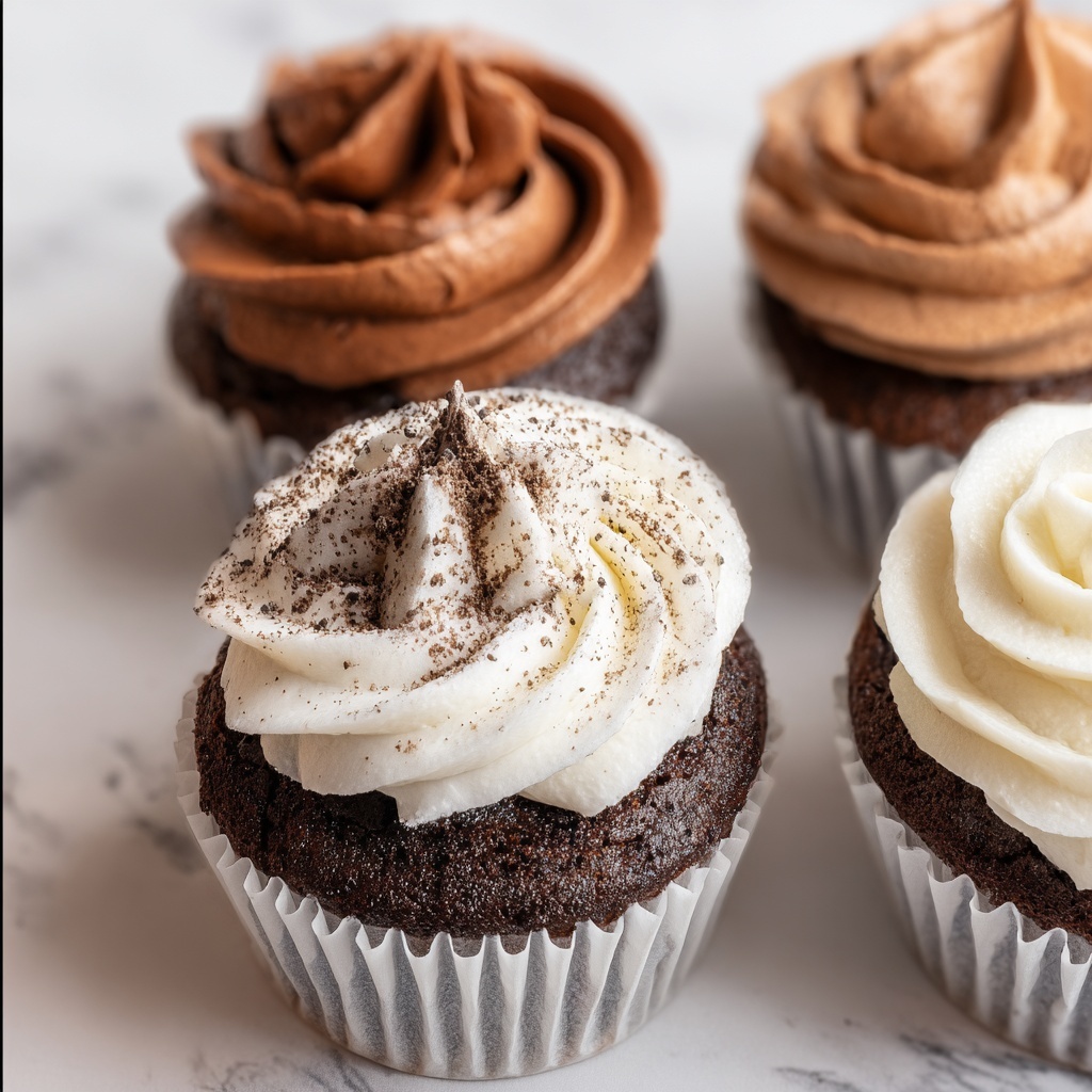 Buttercream Icing for Cupcakes (Vanilla and Chocolate) Recipe - Recipe Image