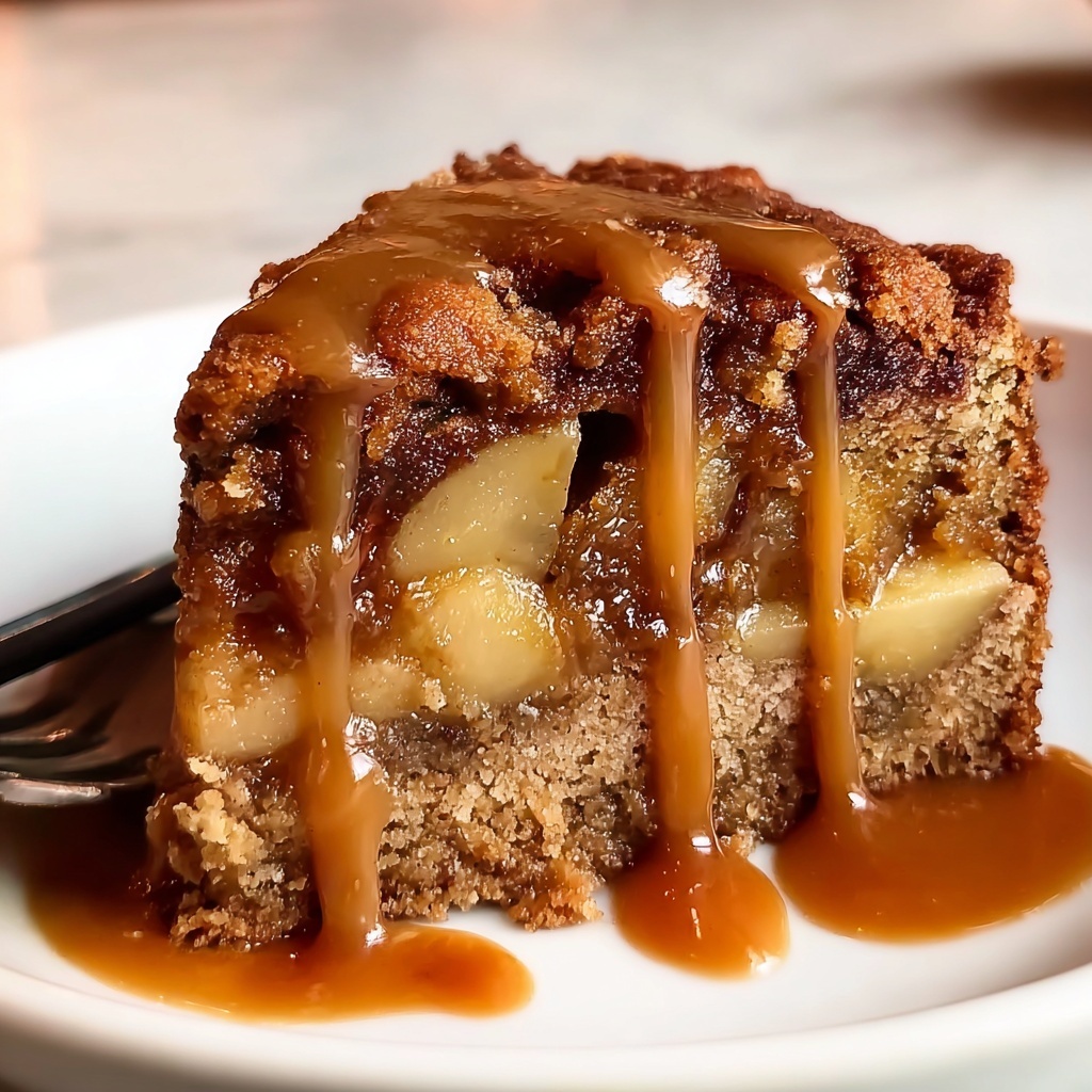 Apple Date Chai Pudding Cake with Warm Caramel Bliss Recipe - Recipe Image