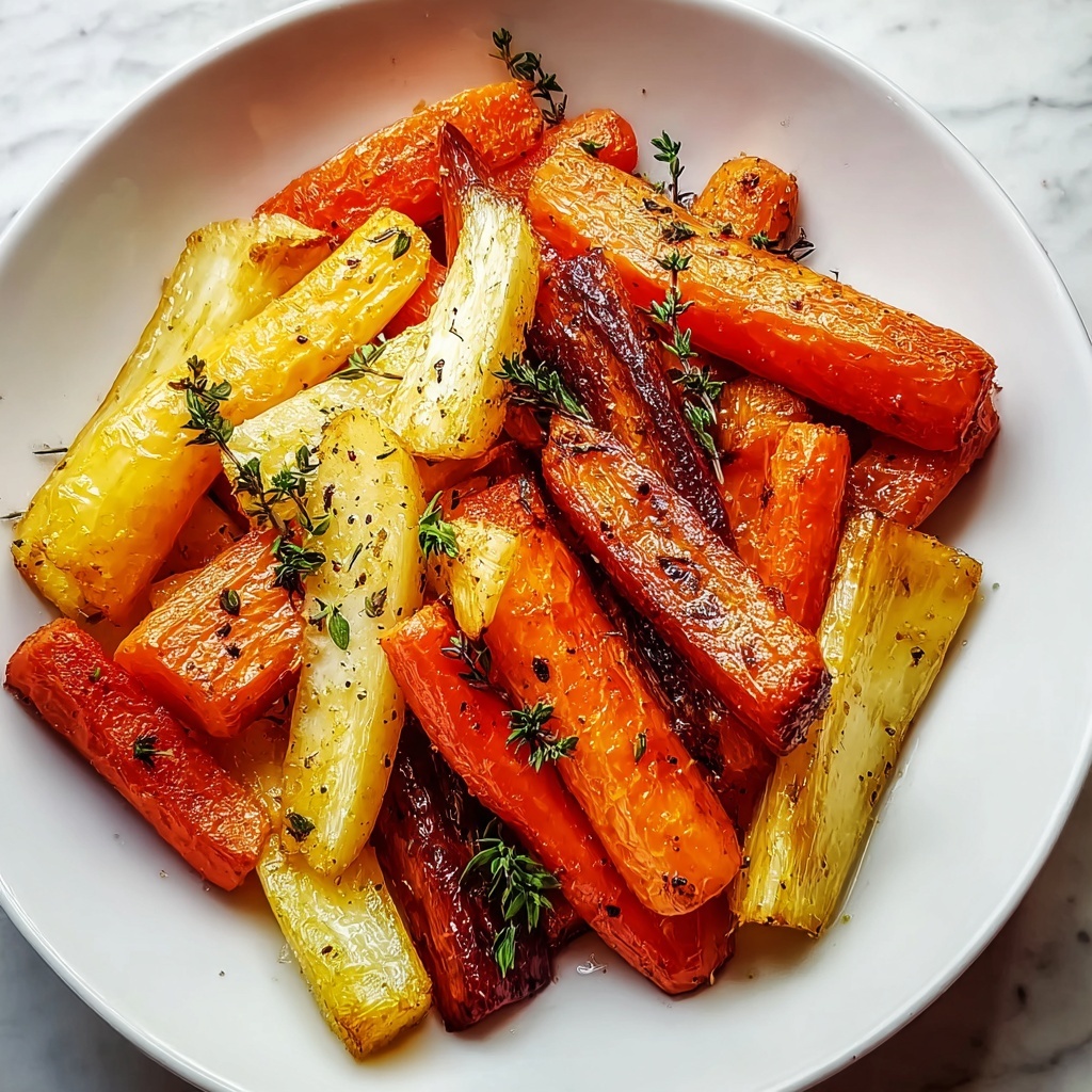 Maple Glazed Roasted Carrots and Parsnips Recipe - Recipe Image