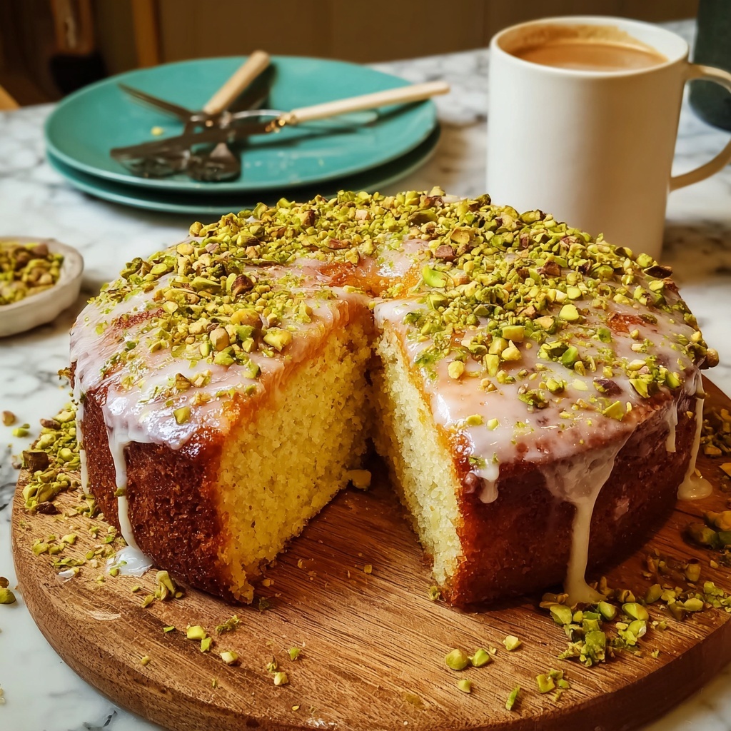 Lemon Pistachio Yogurt Cake Recipe - Recipe Image