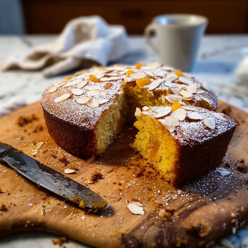 Almond Orange Date Tea Cake Recipe - Recipe Image