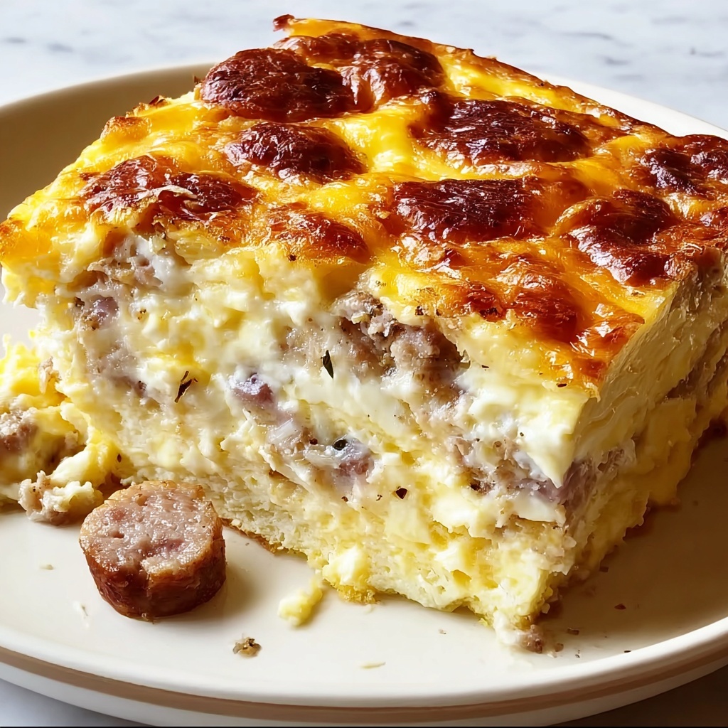 Sausage & Cheese Breakfast Casserole Recipe - Recipe Image