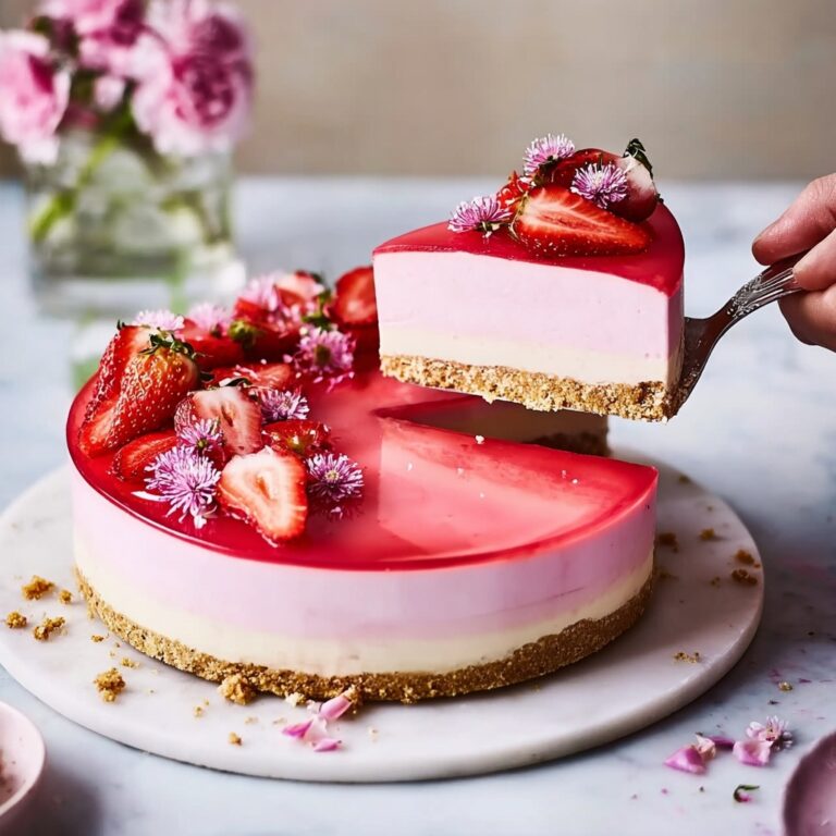 Vibrant Vegan Strawberry Cheesecake Delight Recipe