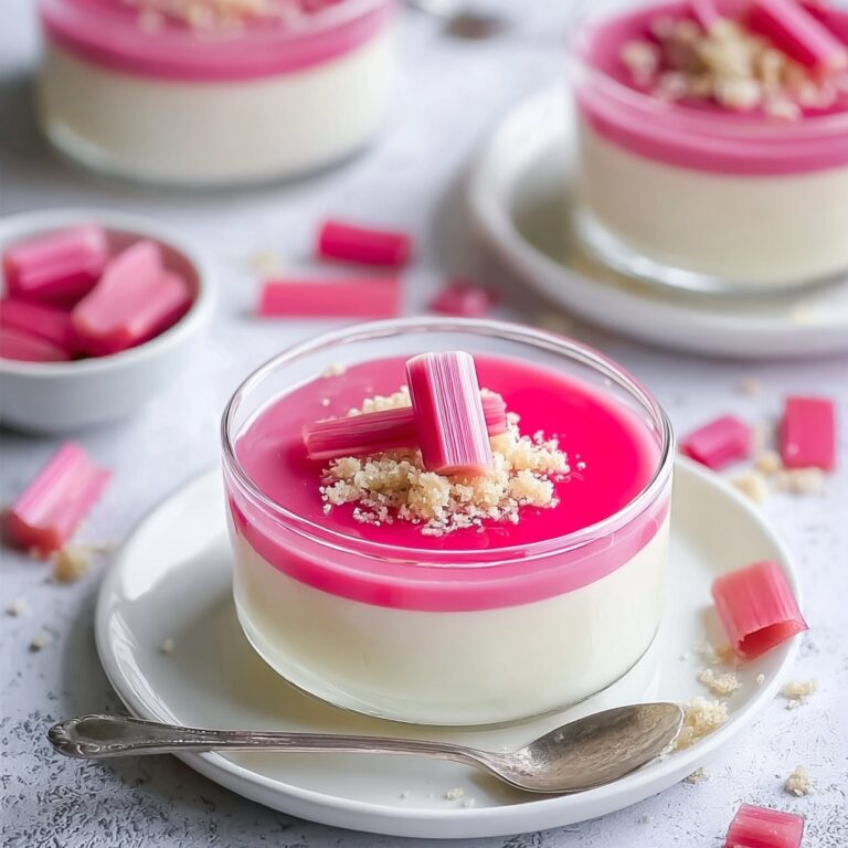 Rhubarb Panna Cotta: A Perfect Harmony of Tangy and Creamy Recipe