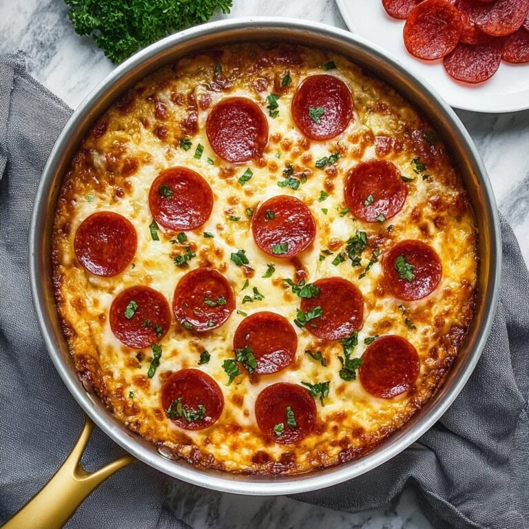 Crustless Pizza with Ground Turkey, Vegetables, and Melty Cheese Recipe
