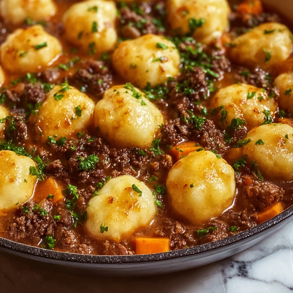 Ground Beef and Dumplings: The Ultimate Comfort Food in 45 Minutes Recipe - Recipe Image