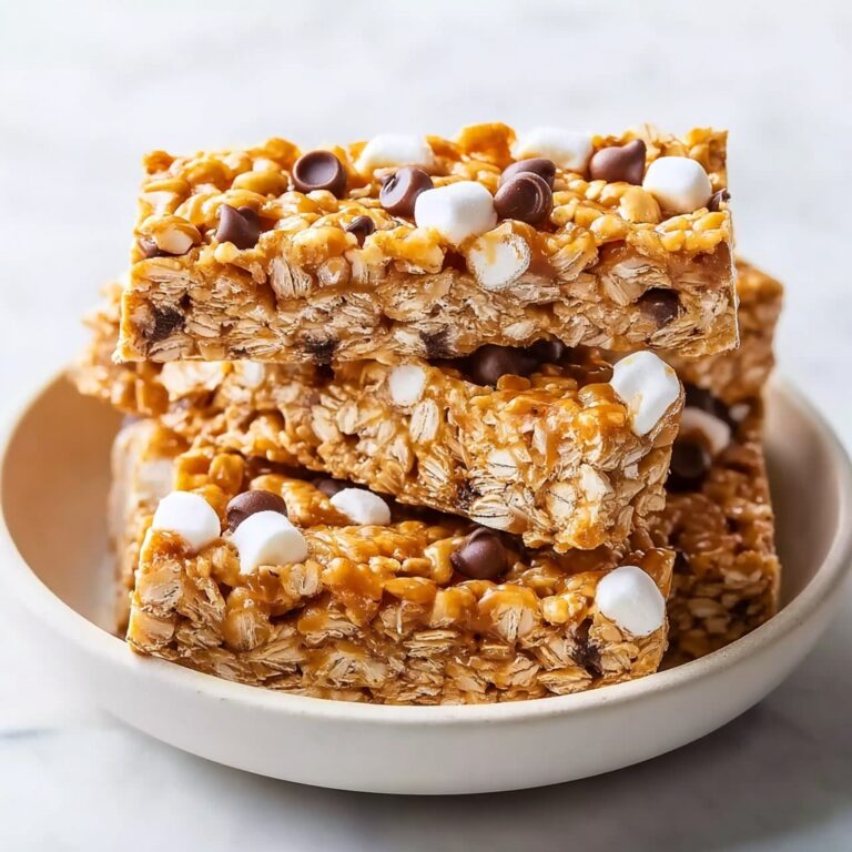 Homemade Granola Bars with Chocolate Chips and Marshmallows Recipe