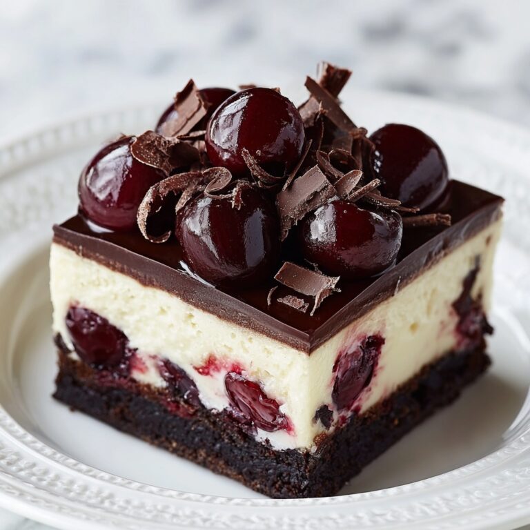 Chocolate Cherry Cheesecake Bars Recipe