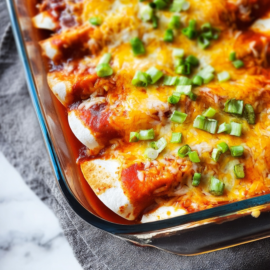 Cream Cheese Beef Enchiladas Recipe - Recipe Image