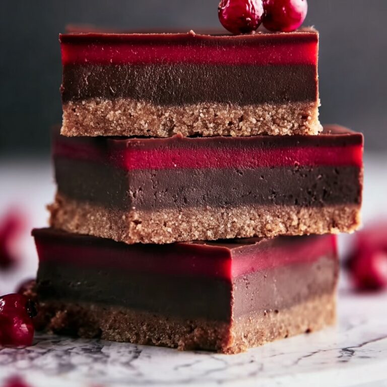 Decadent Dark Raspberry Bars Recipe
