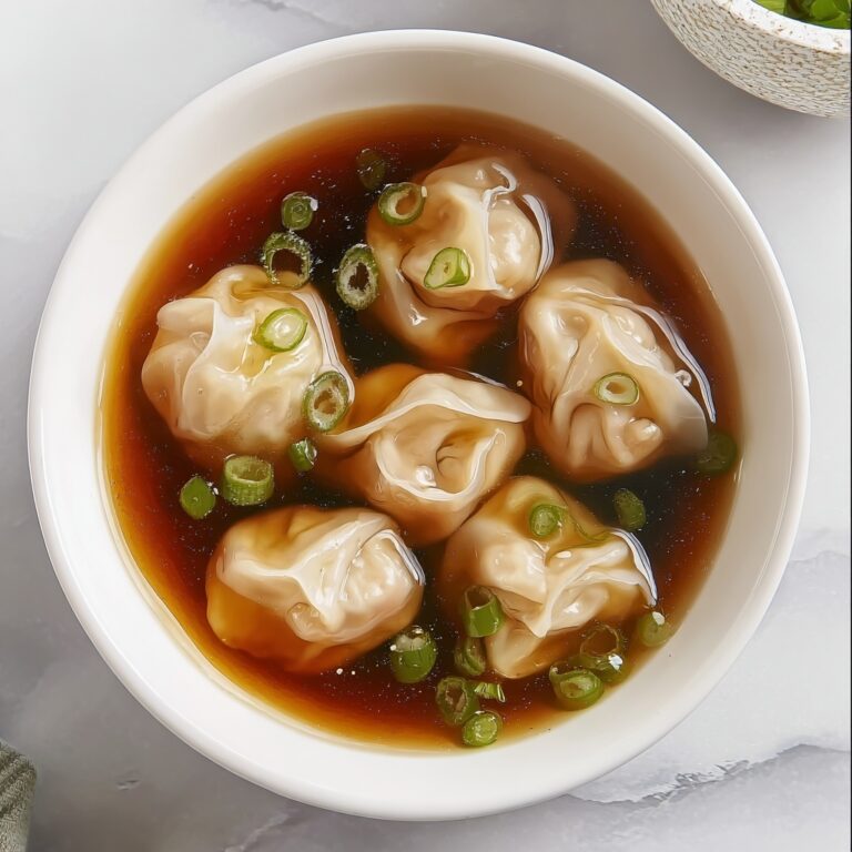 Warm and Savory Wonton Soup Recipe