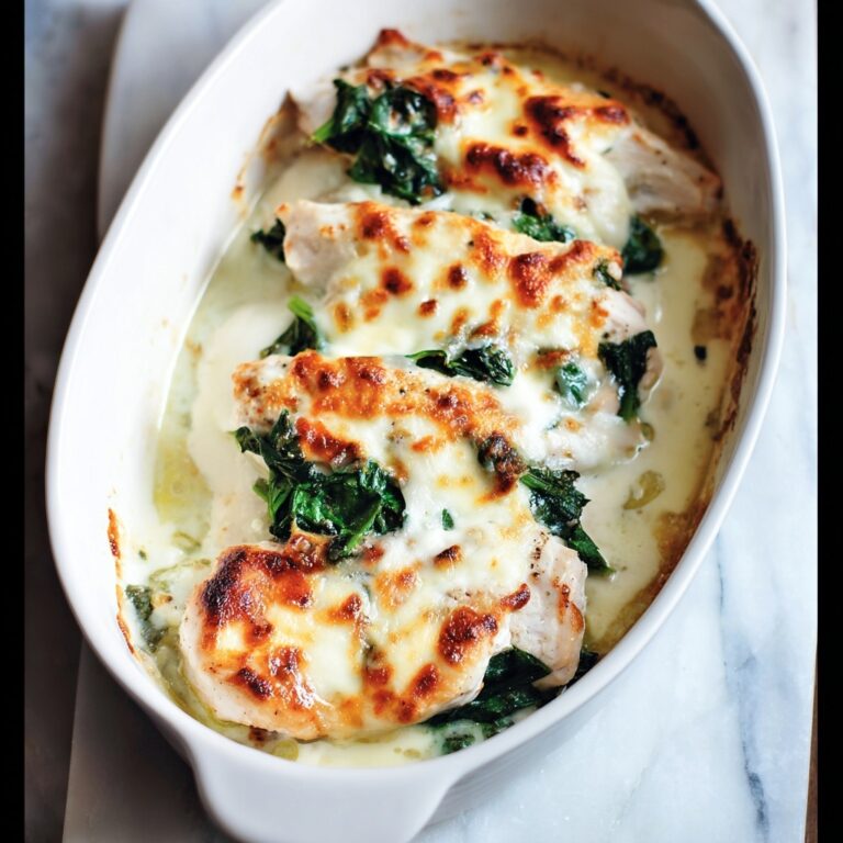 Cheesy Chicken Spinach Bake Recipe