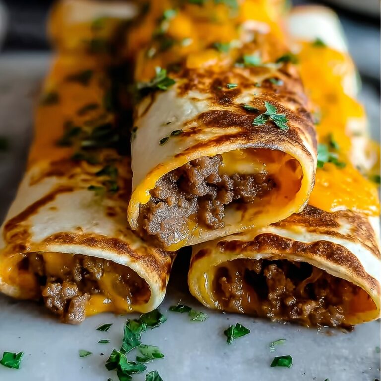 Cheeseburger Egg Rolls Recipe