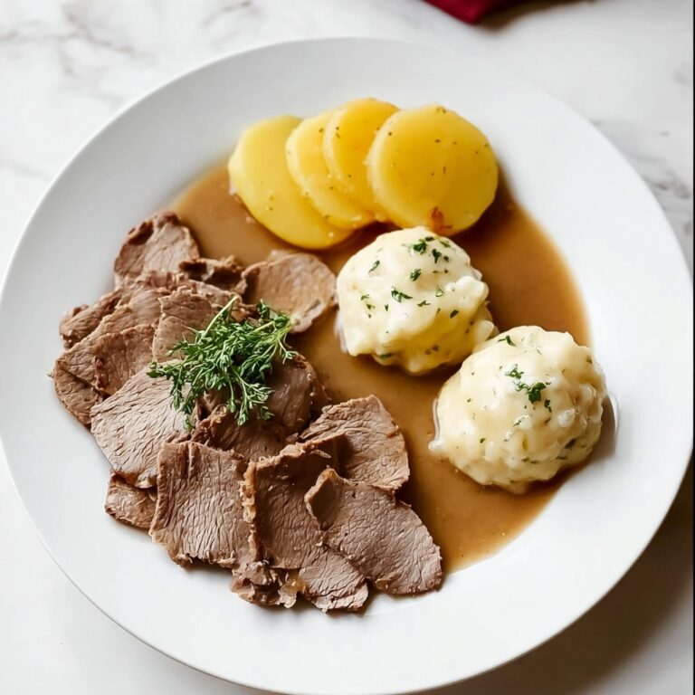 Czech Beef in Cream Sauce with Dumplings Recipe