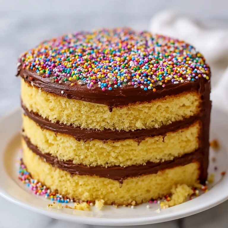 Yellow Layer Cake with Chocolate Frosting Recipe