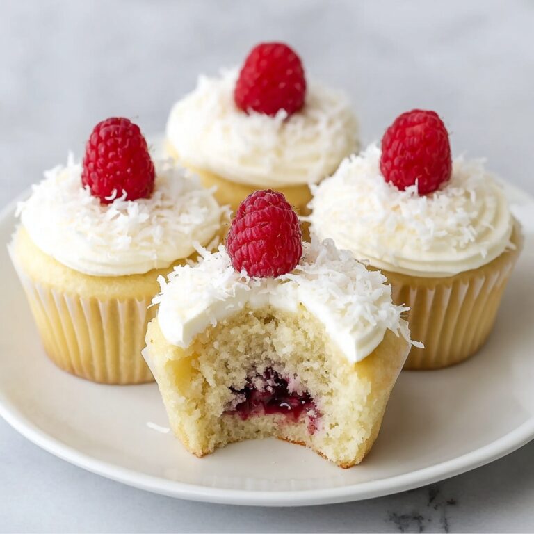 Keto Coconut Raspberry Cupcakes Recipe