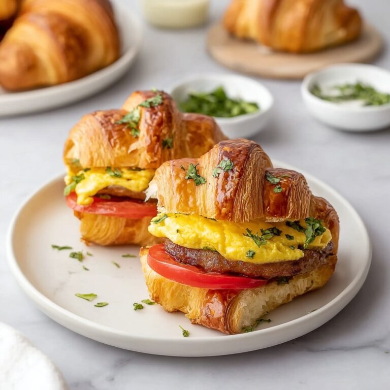 Irresistible Croissant Breakfast Sandwiches for a Cozy Morning Recipe