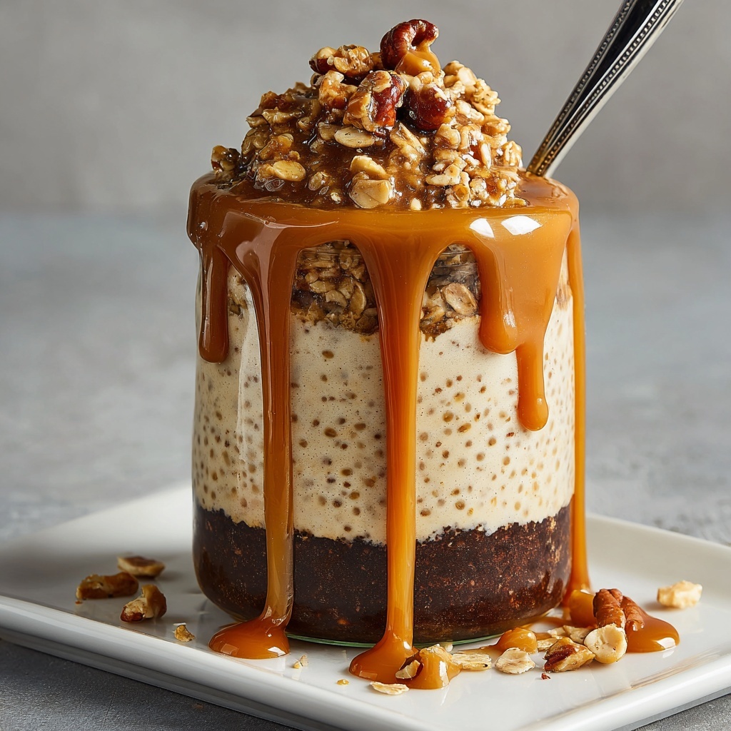 Caramel Macchiato Overnight Oats Recipe - Recipe Image