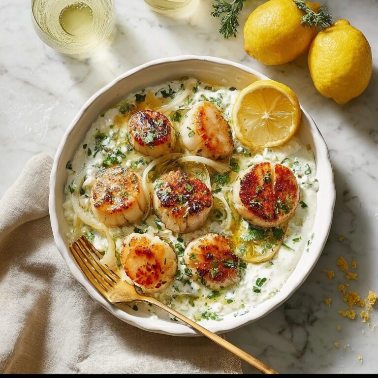 Lemon Butter Scallops Recipe