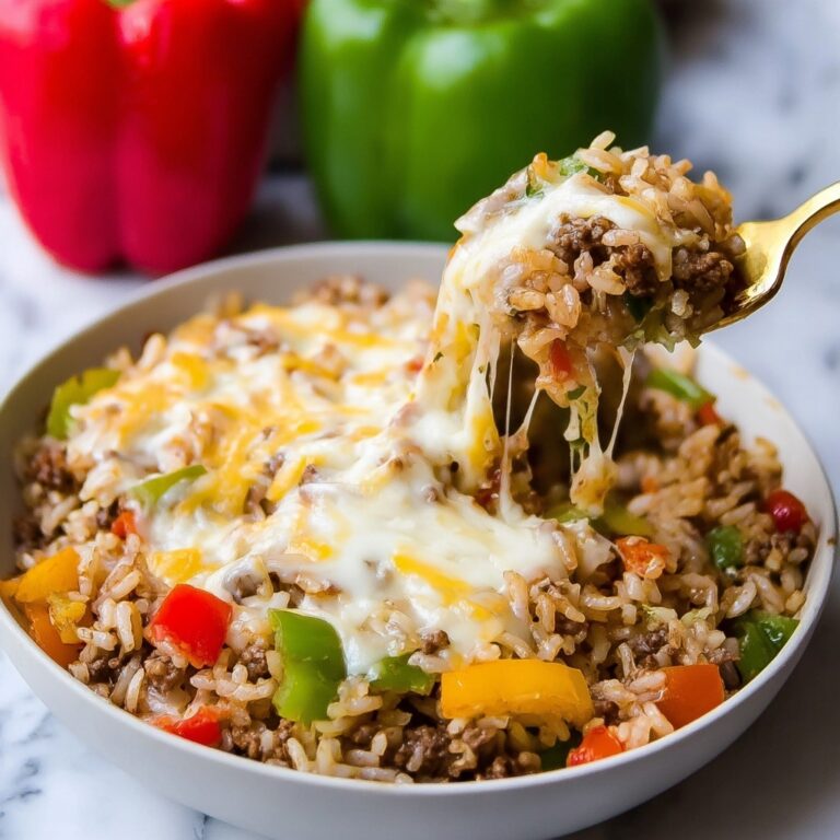 Cheesy Unstuffed Pepper Skillet (One Pan!) Recipe